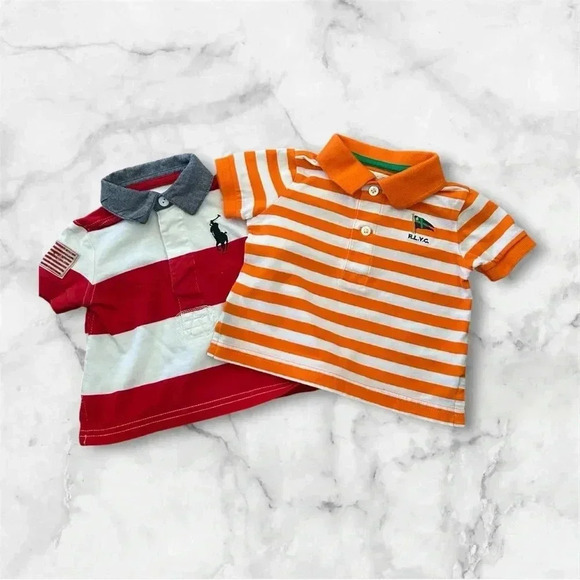 Ralph Lauren Other - 2 Ralph Lauren baby boys short sleeve polo shirts sz 3M 010